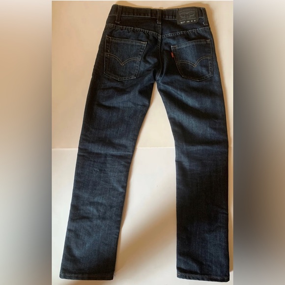 Levis 511 Slim Straight Boys Jeans, Size 12 REG, W 26, L 26, Dark Blue LIKE NEW! - Picture 3 of 7